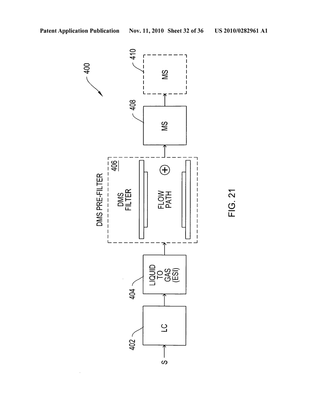 Differential mobility spectrometer pre-filter assembly for a mass spectrometer - diagram, schematic, and image 33