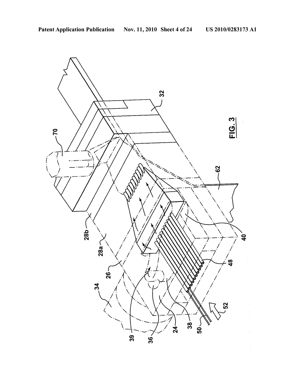 METHOD AND APPARATUS FOR EXTRUSION OF THERMOPLASTIC HANDRAIL - diagram, schematic, and image 05