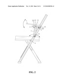 FOLDABLE CHAIR WITH RETRACTABLE ARMRESTS diagram and image