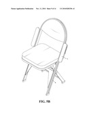 FOLDABLE CHAIR WITH RETRACTABLE ARMRESTS diagram and image