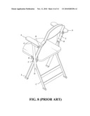 FOLDABLE CHAIR WITH RETRACTABLE ARMRESTS diagram and image