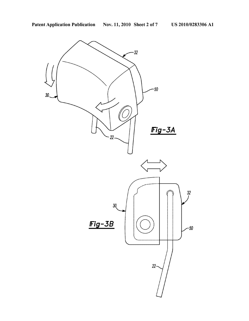SEAT ASSEMBLY AND AN ADJUSTABLE HEAD RESTRAINT ASSEMBLY - diagram, schematic, and image 03