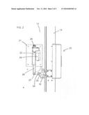 Apparatus for opening a door of a climatic test cabinet, an incubator, an environmental simulation chamber or a freezer or the like diagram and image