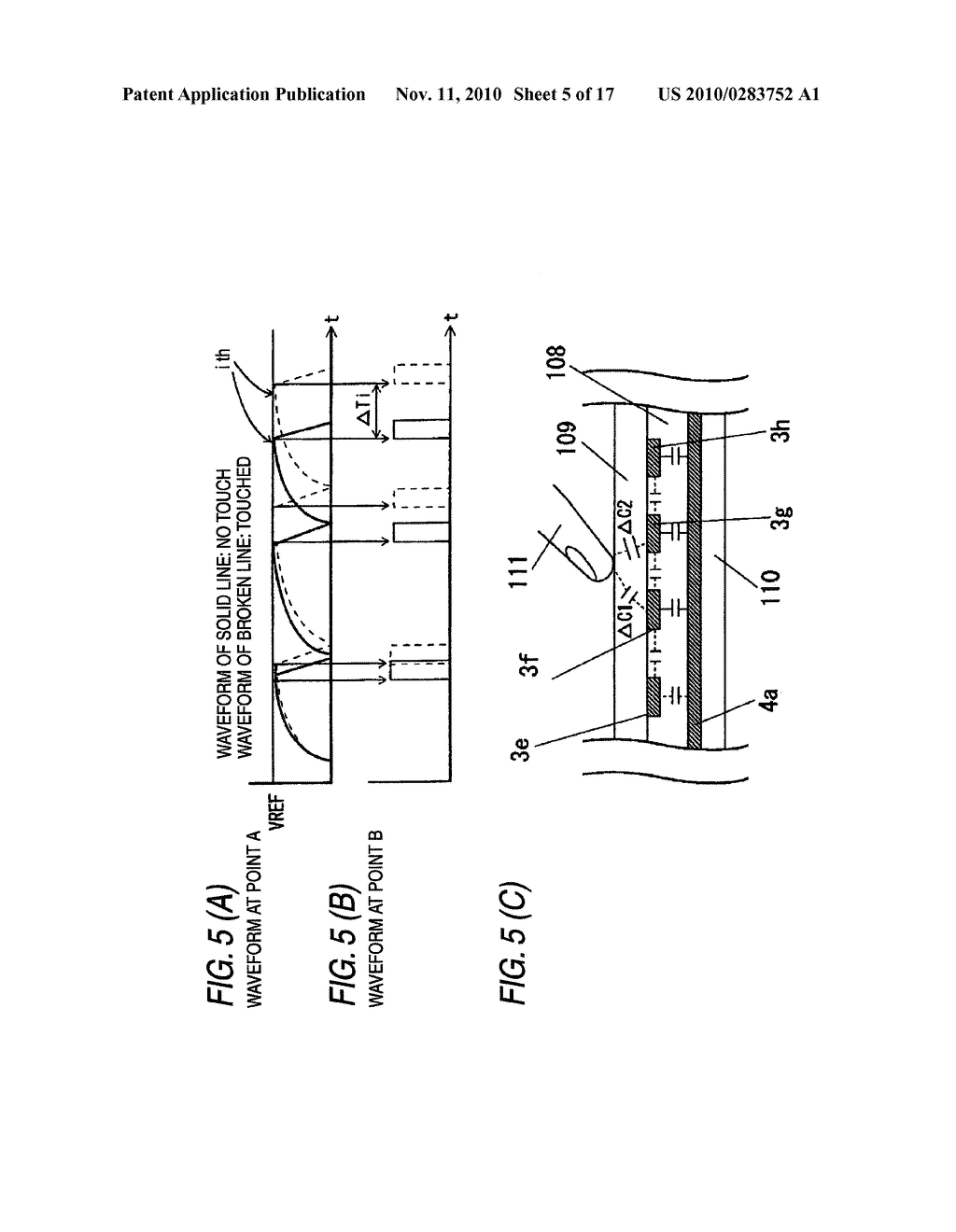 CAPACITIVE TOUCH PANEL AND METHOD FOR DETECTING TOUCHED INPUT POSITION ON THE SAME - diagram, schematic, and image 06