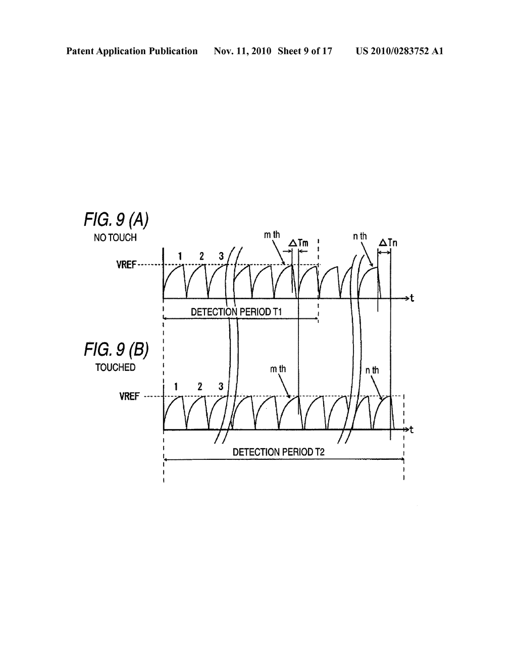 CAPACITIVE TOUCH PANEL AND METHOD FOR DETECTING TOUCHED INPUT POSITION ON THE SAME - diagram, schematic, and image 10