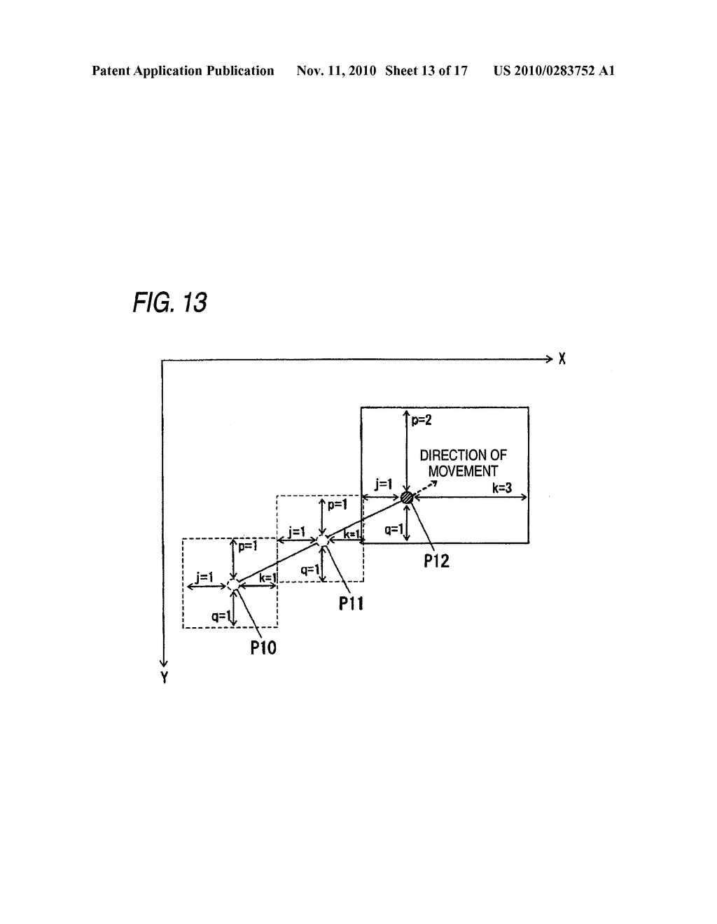 CAPACITIVE TOUCH PANEL AND METHOD FOR DETECTING TOUCHED INPUT POSITION ON THE SAME - diagram, schematic, and image 14