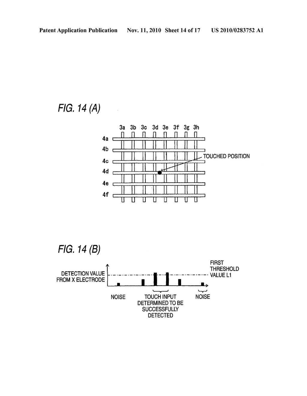 CAPACITIVE TOUCH PANEL AND METHOD FOR DETECTING TOUCHED INPUT POSITION ON THE SAME - diagram, schematic, and image 15