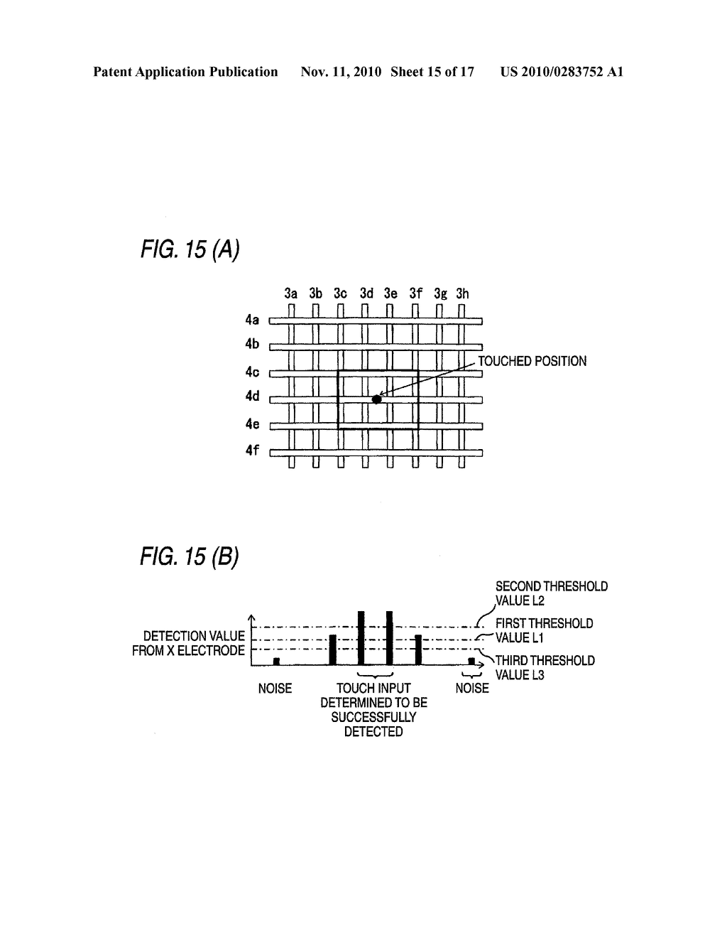 CAPACITIVE TOUCH PANEL AND METHOD FOR DETECTING TOUCHED INPUT POSITION ON THE SAME - diagram, schematic, and image 16