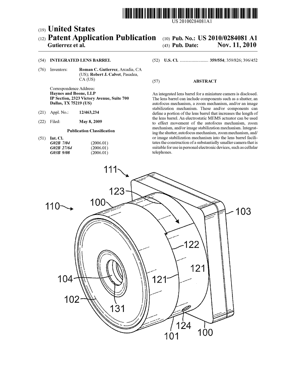 INTEGRATED LENS BARREL - diagram, schematic, and image 01