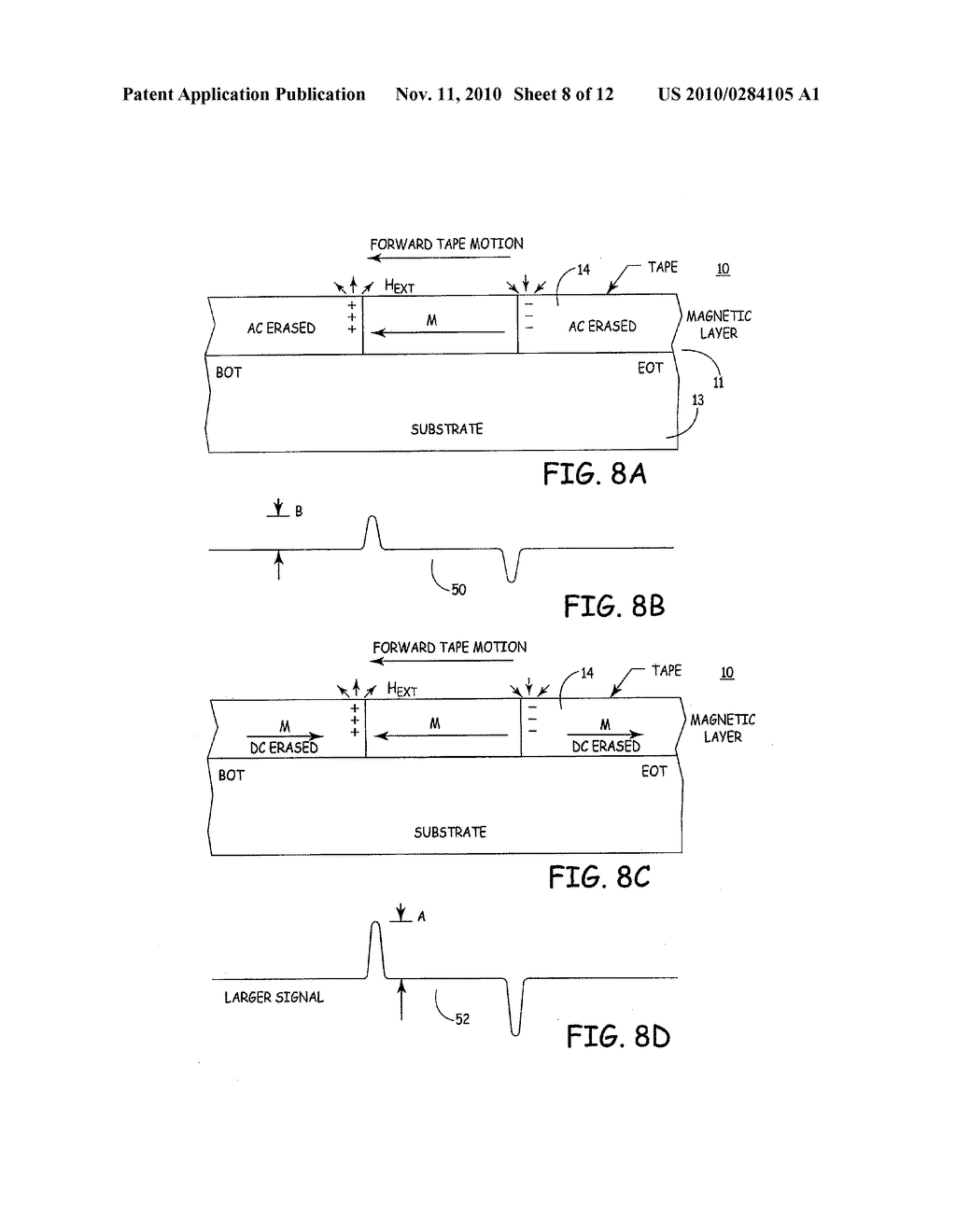 APPARATUSES AND METHODS FOR PRE-ERASING DURING MANUFACTURE OF MAGNETIC TAPE - diagram, schematic, and image 09