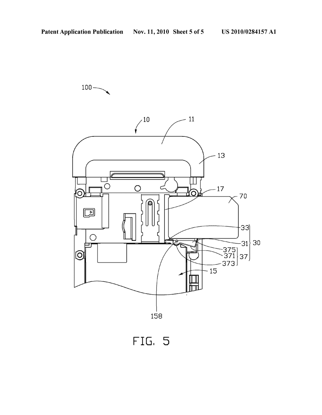 STORAGE CARD LOCK AND PORTABLE ELECTRONIC DEVICE USING THE SAME - diagram, schematic, and image 06