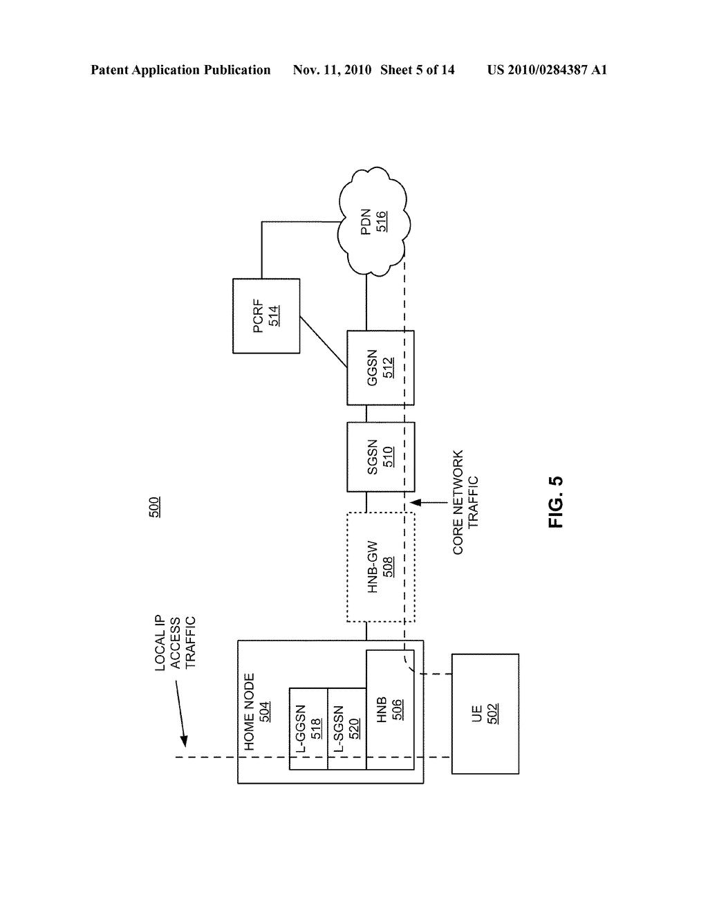 PAGING FOR LOCAL IP ACCESS PACKETS - diagram, schematic, and image 06