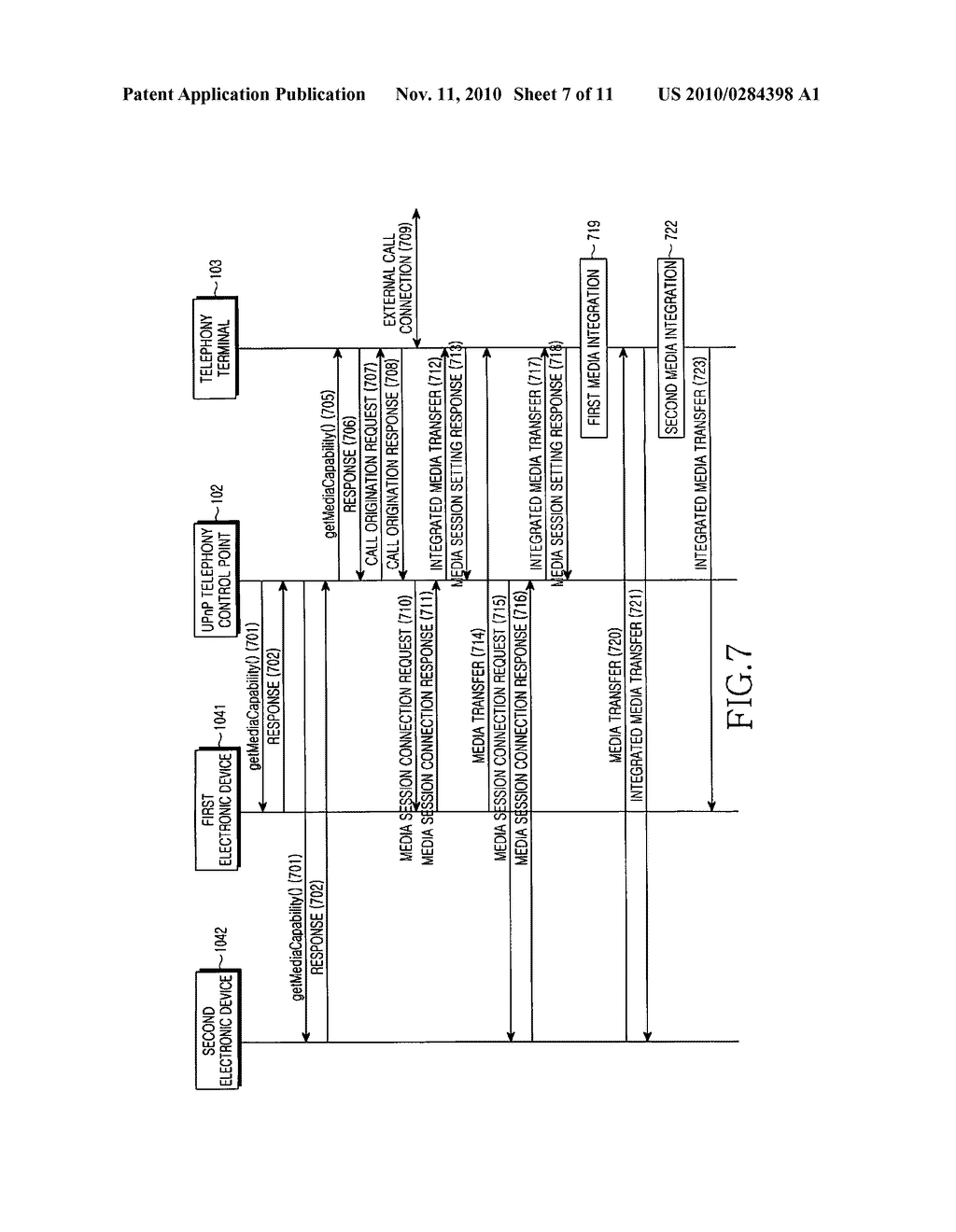 SYSTEM AND METHOD FOR PROVIDING PHONE RELATED SERVICES TO DEVICES USING UPnP ON A HOME NETWORK - diagram, schematic, and image 08