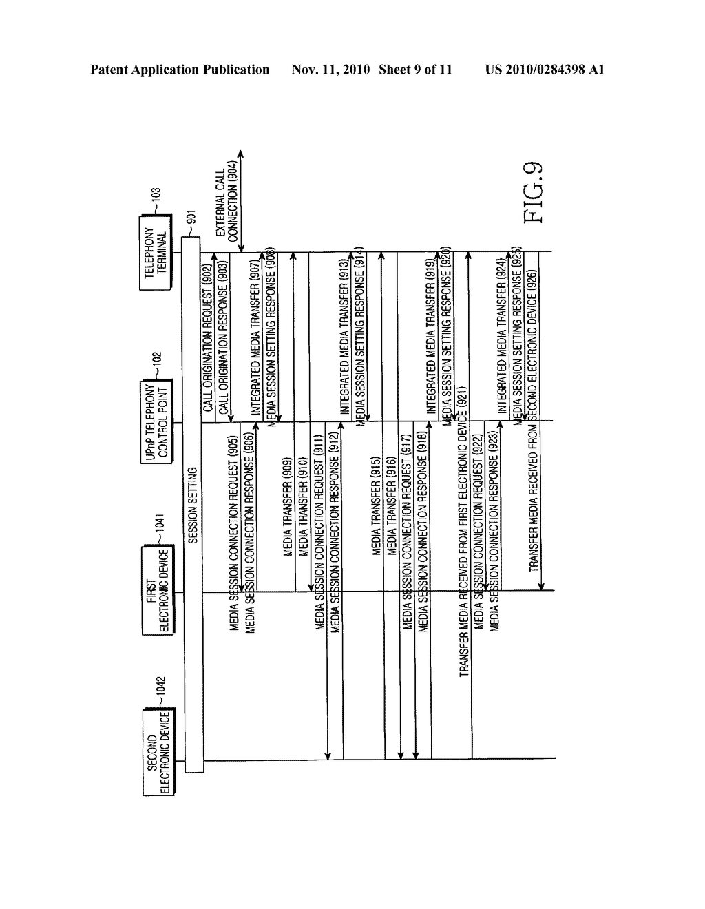 SYSTEM AND METHOD FOR PROVIDING PHONE RELATED SERVICES TO DEVICES USING UPnP ON A HOME NETWORK - diagram, schematic, and image 10