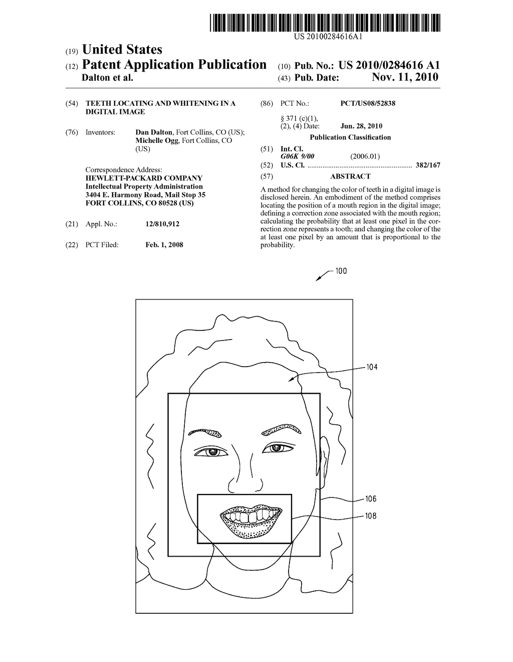 TEETH LOCATING AND WHITENING IN A DIGITAL IMAGE - diagram, schematic, and image 01