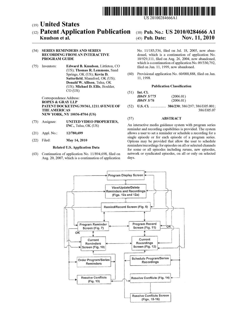 SERIES REMINDERS AND SERIES RECORDING FROM AN INTERACTIVE PROGRAM GUIDE - diagram, schematic, and image 01