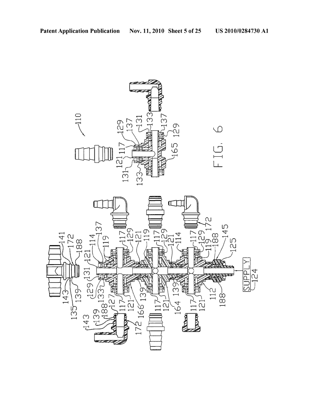 Multiple Port Snap Swivel Coupling and Kit - diagram, schematic, and image 06