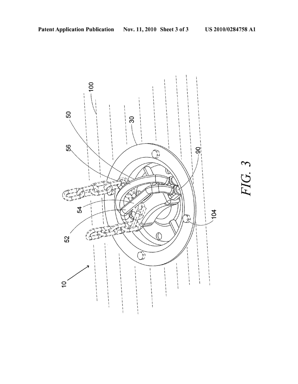 System and method for securing cargo to a load bearing surface - diagram, schematic, and image 04