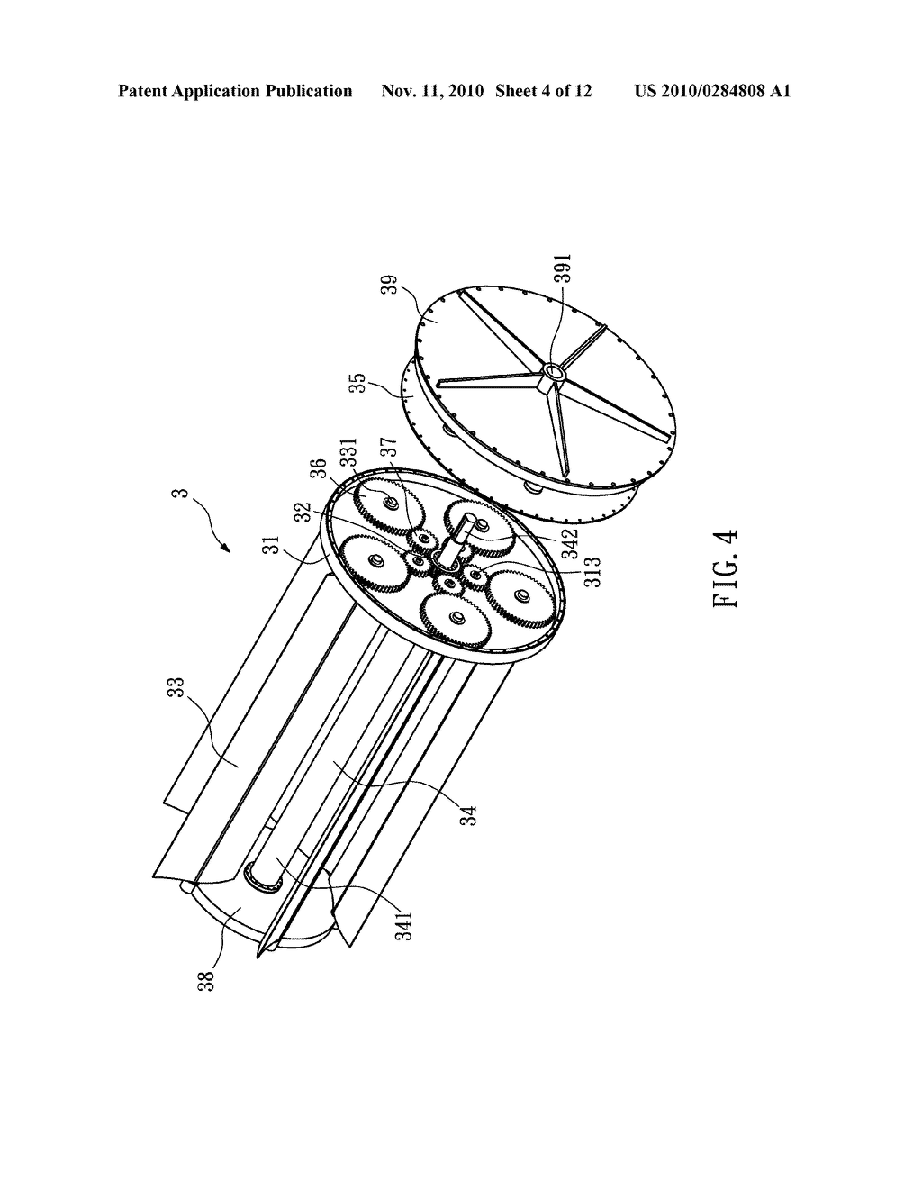 WATERWHEEL APPARATUS HAVING SOLAR-PLANETARY TYPE BLADES - diagram, schematic, and image 05