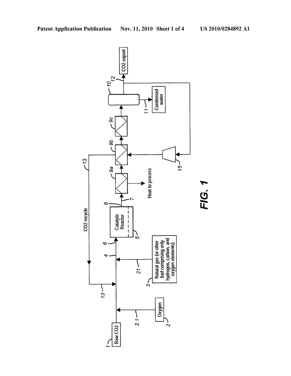 Process For The Purification Of A Carbon Dioxide Stream With Heating Value And Use Of This Process In Hydrogen Producing Processes - diagram, schematic, and image 02