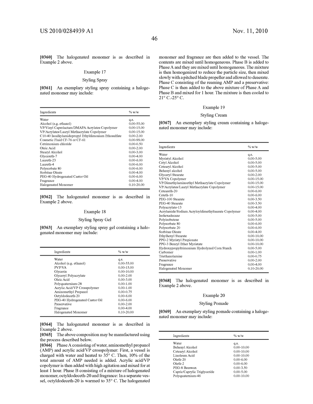 HAIR CARE COMPOSITIONS AND METHODS OF TREATING HAIR USING SAME - diagram, schematic, and image 47