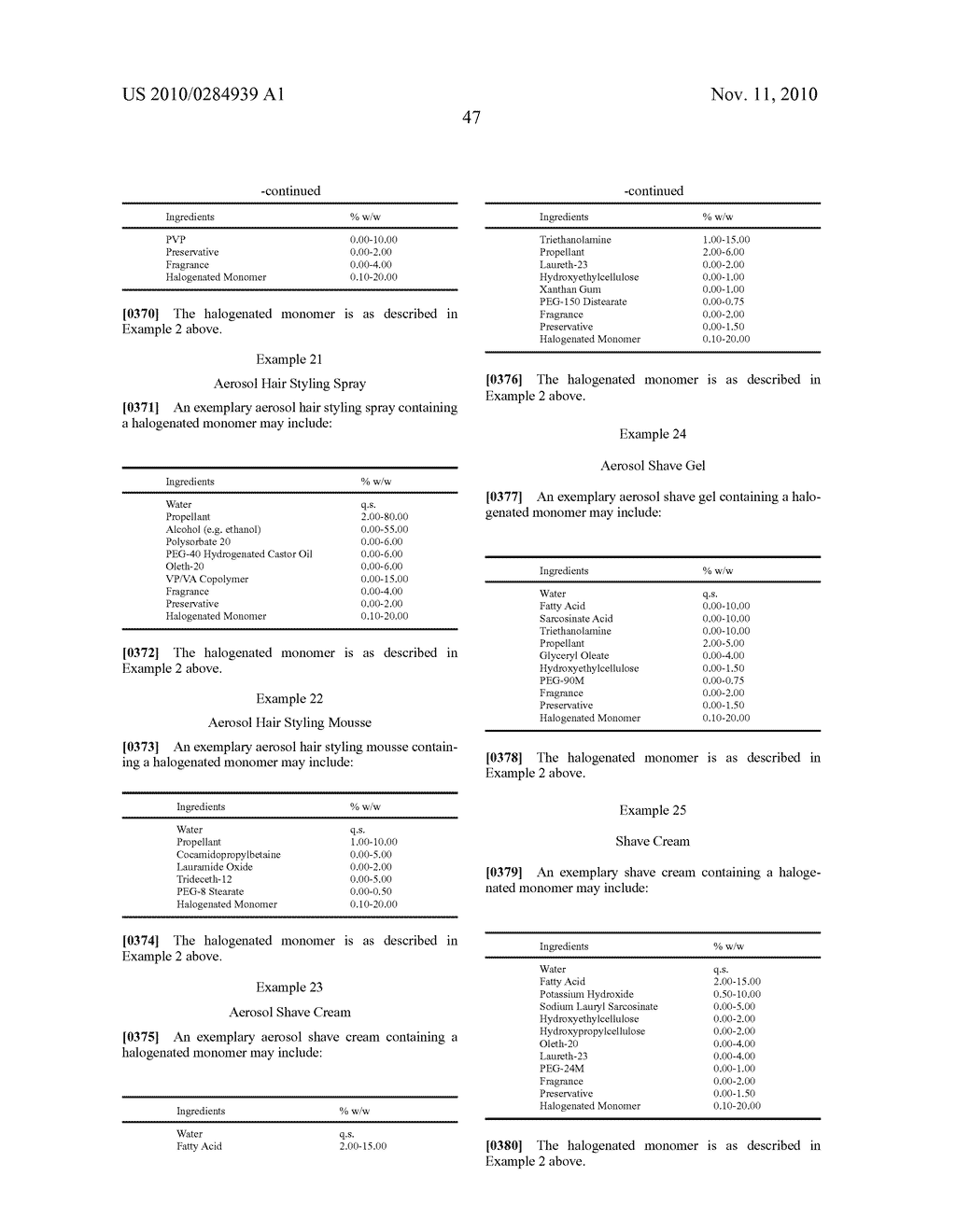 HAIR CARE COMPOSITIONS AND METHODS OF TREATING HAIR USING SAME - diagram, schematic, and image 48