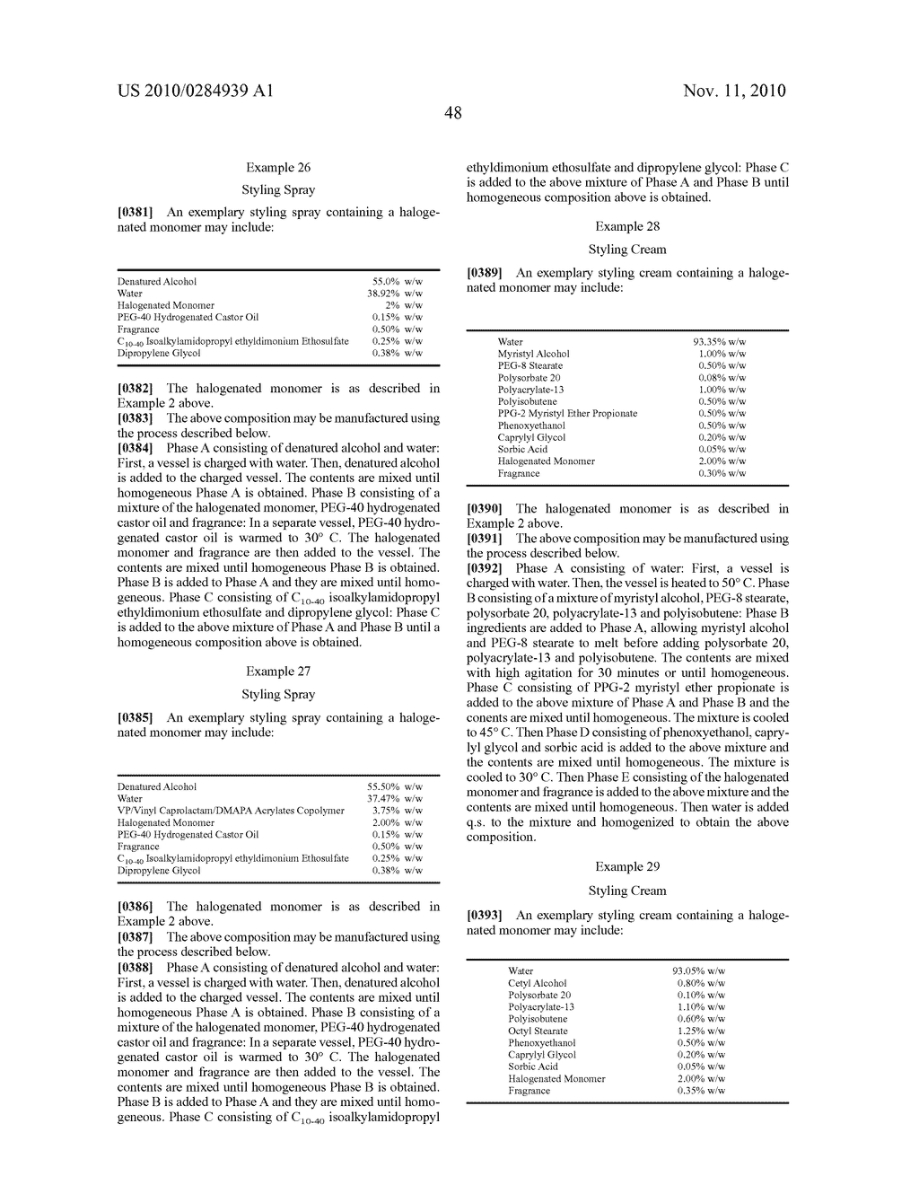 HAIR CARE COMPOSITIONS AND METHODS OF TREATING HAIR USING SAME - diagram, schematic, and image 49