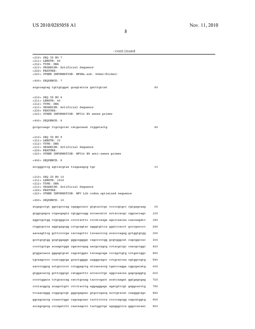 DNA VACCINE FOR TREATING OR PREVENTING CERVICAL CANCER COMPRISING A GENE ENCODING HPV PROTEIN - diagram, schematic, and image 22