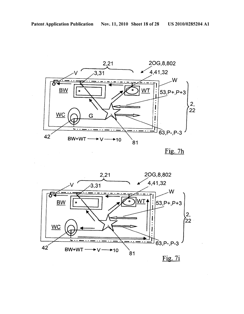 Coating process for the coating of an interior of a pipework system as well as a sub-distributor and a working equipment for the treatment of a pipework system - diagram, schematic, and image 19