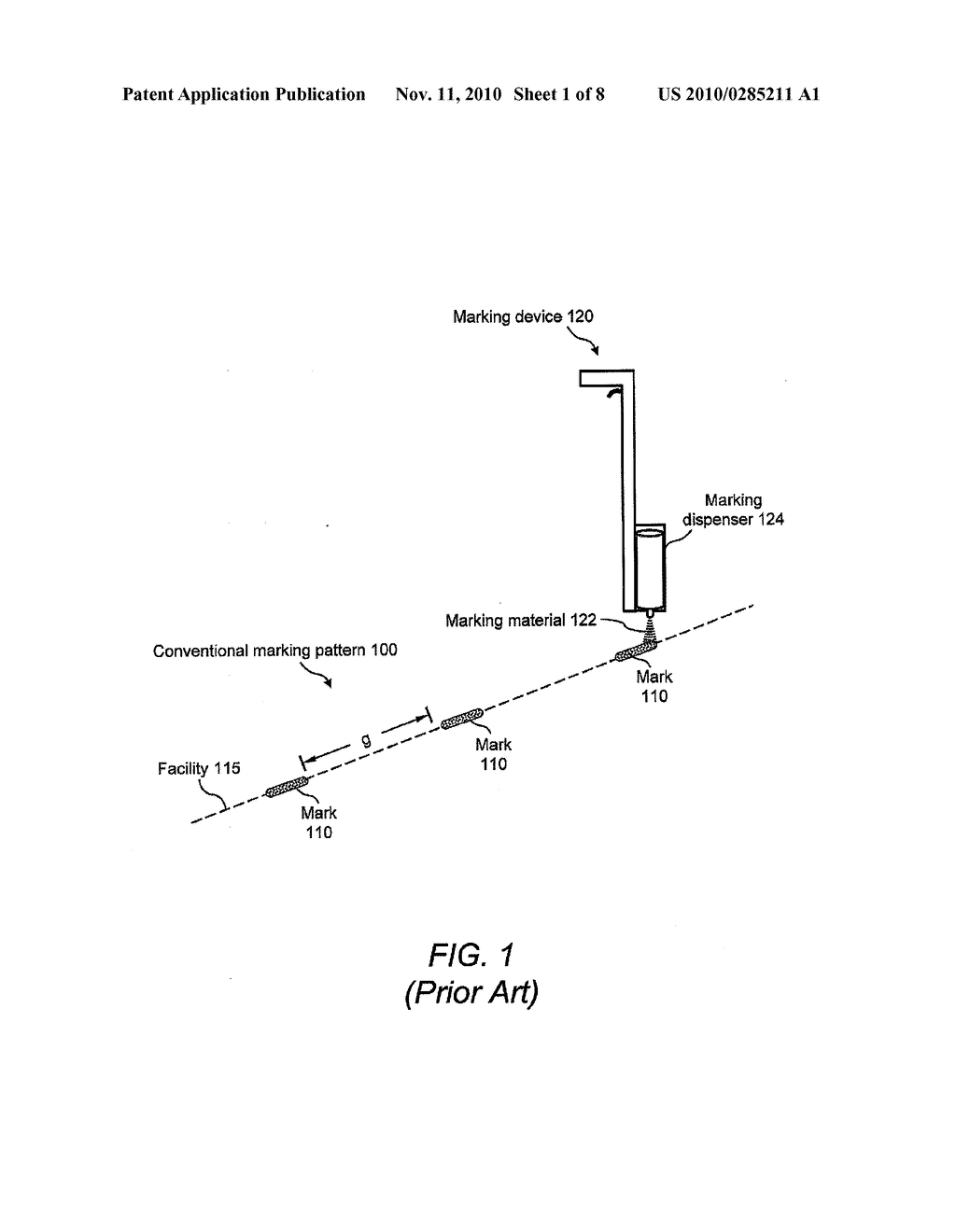 METHOD OF USING CODED MARKING PATTERNS IN UNDERGROUND FACILITIES LOCATE OPERATIONS - diagram, schematic, and image 02