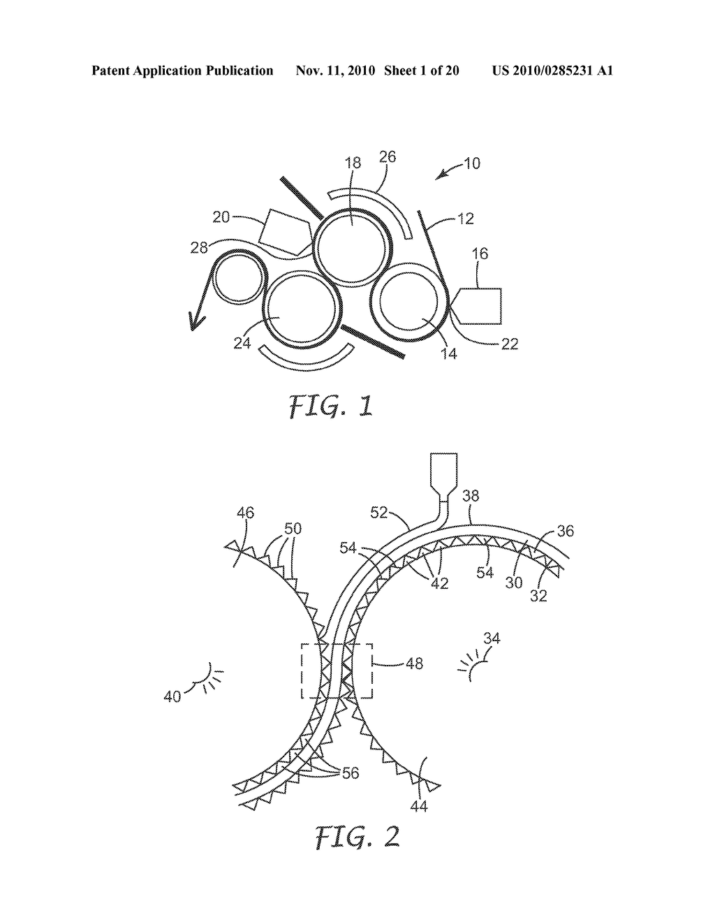 APPARATUS AND METHOD FOR PRODUCING TWO-SIDED PATTERNED WEB IN REGISTRATION - diagram, schematic, and image 02