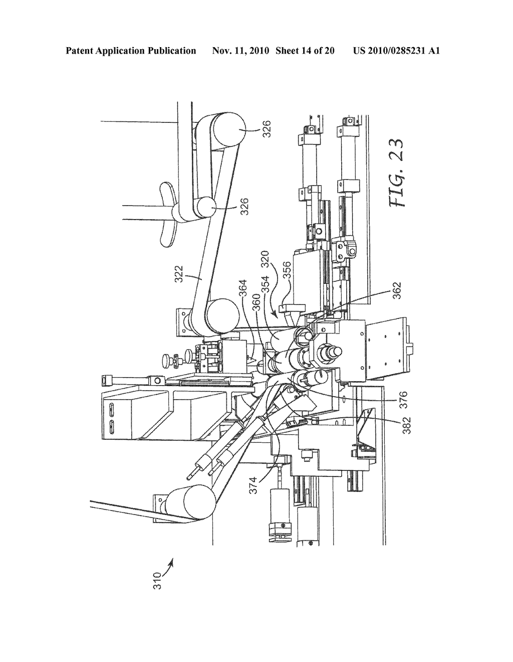 APPARATUS AND METHOD FOR PRODUCING TWO-SIDED PATTERNED WEB IN REGISTRATION - diagram, schematic, and image 15