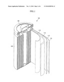 ELECTRODE FOR RECHARGEABLE LITHIUM BATTERY AND METHOD FOR MANUFACTURING THE SAME AND RECHARGEABLE LITHIUM BATTERY INCLUDING THE ELECTRODE diagram and image