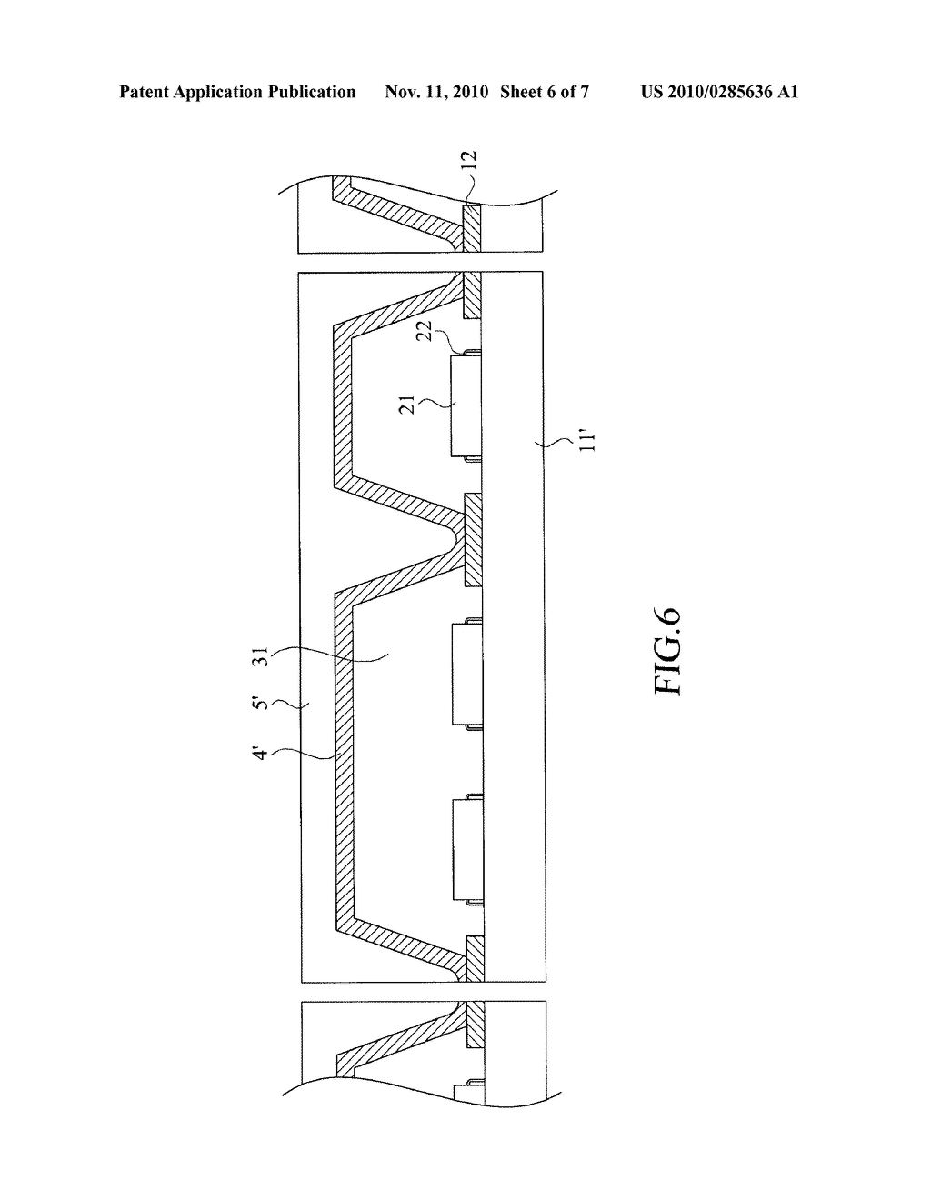 MANUFACTURING METHOD OF A PACKAGING STRUCTURE OF ELECTRONIC COMPONENTS - diagram, schematic, and image 07