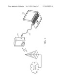 PORTABLE ELECTRONIC APPARATUS CAPABLE OF SIMULATING AS A WIRELESS COMMUNICATION PRODUCT AND METHOD THEREOF diagram and image