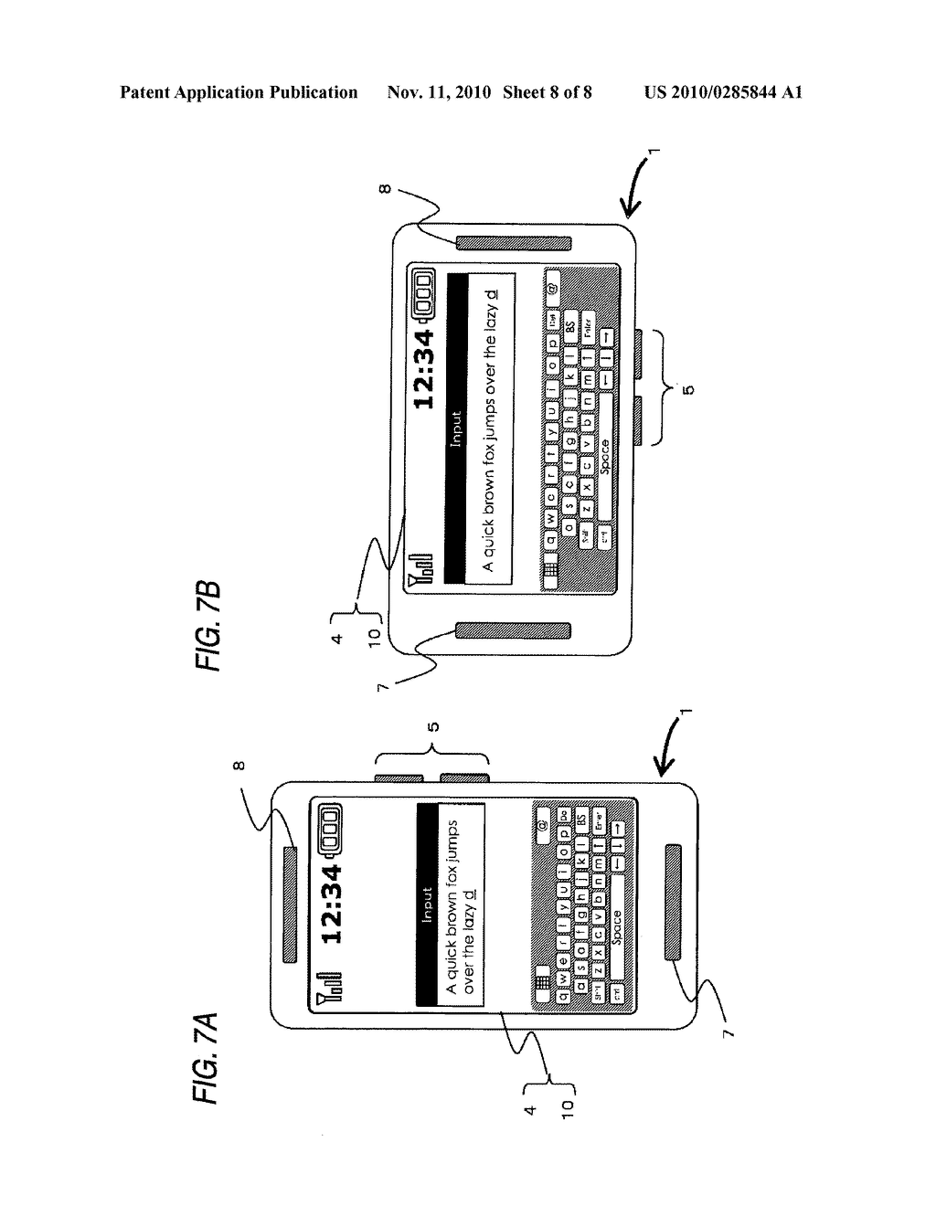 CELLULAR PHONE AND DISPLAY ORIENTATION CONTROL PROGRAM OF CELLULAR PHONE - diagram, schematic, and image 09