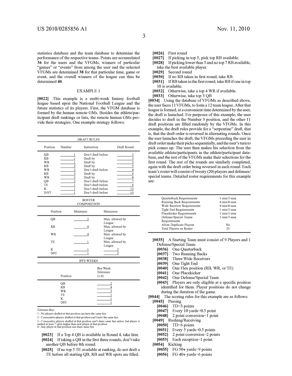 SINGLE PLAYER FANTASY SPORTS GAME - diagram, schematic, and image 05