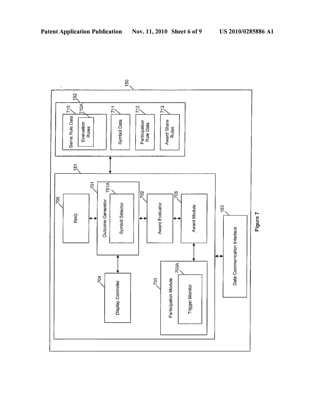 GAMING SYSTEM, A METHOD OF GAMING AND A LINKED GAME CONTROLLER - diagram, schematic, and image 07