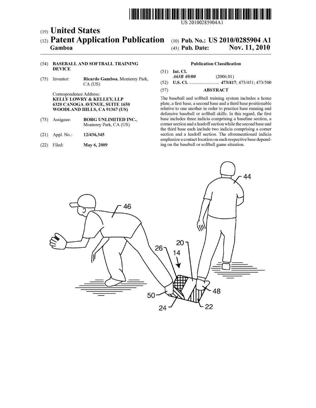 BASEBALL AND SOFTBALL TRAINING DEVICE - diagram, schematic, and image 01