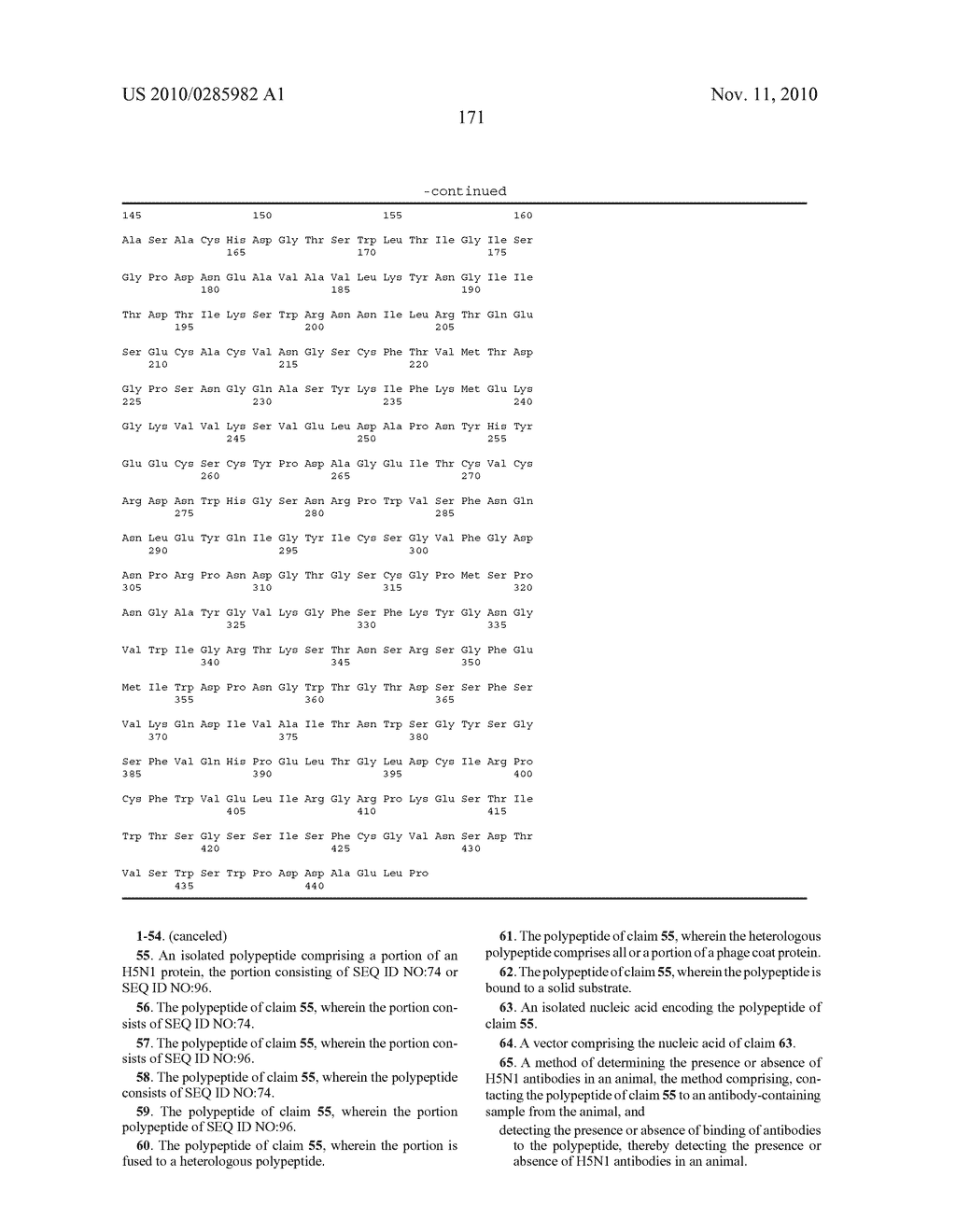 IMMUNOGENIC PEPTIDES OF INFLUENZA VIRUS - diagram, schematic, and image 195