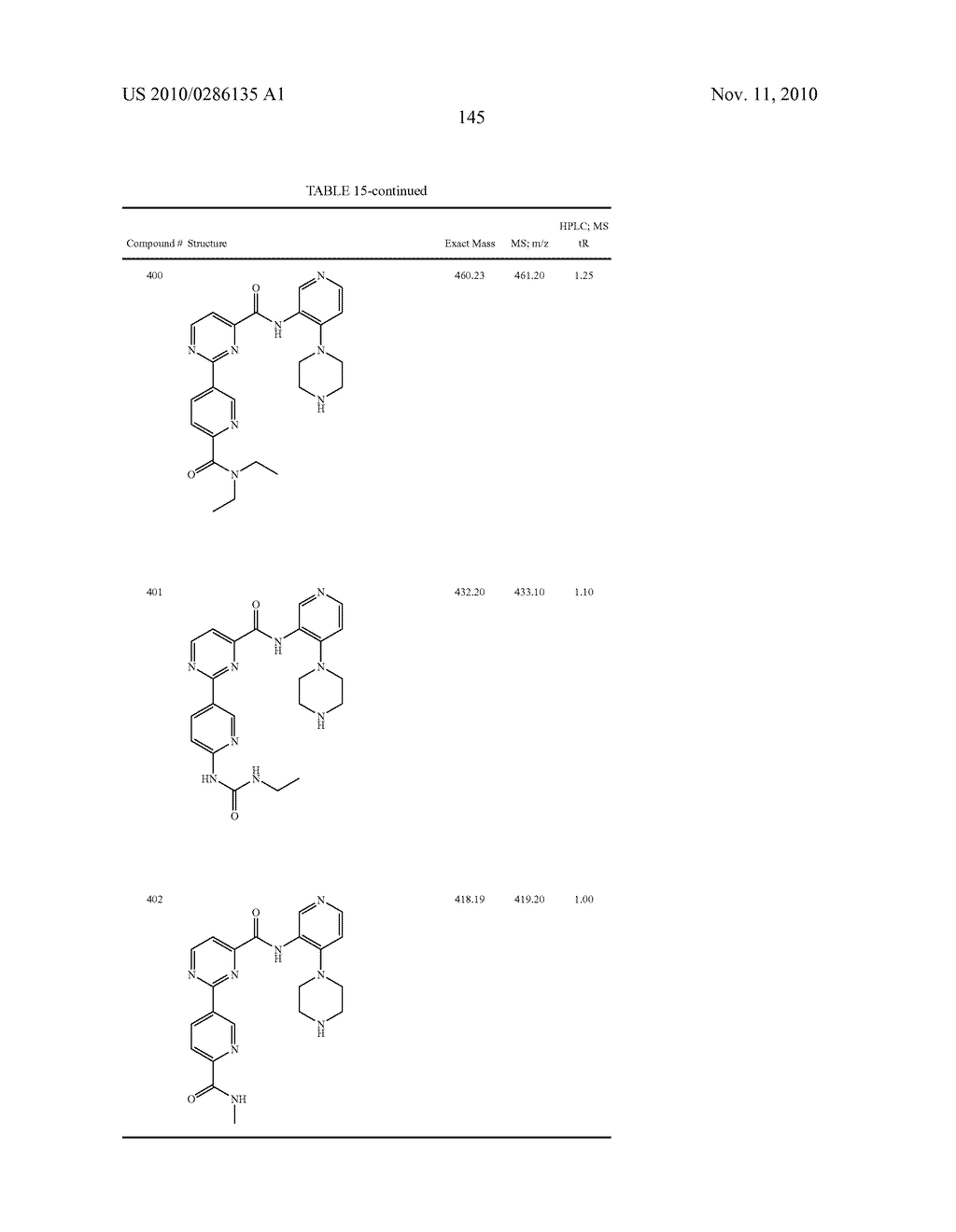 HETEROCYCLIC AMIDE COMPOUNDS AS PROTEIN KINASE INHIBITORS - diagram, schematic, and image 146