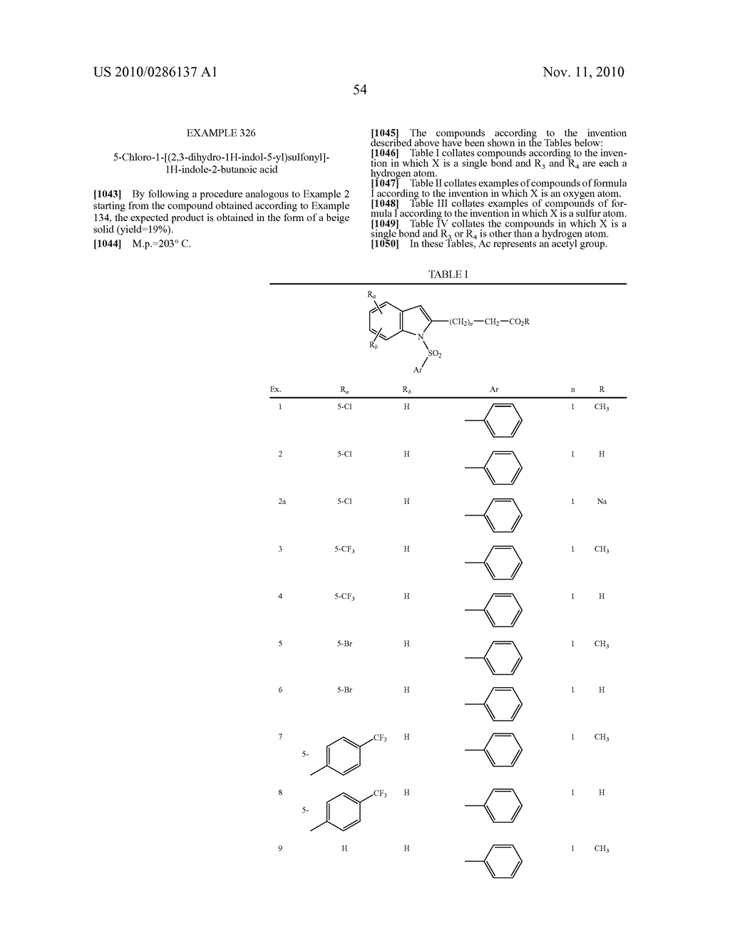 Method of Treating Conditions Involving PPAR-Receptors with Indole Compounds - diagram, schematic, and image 55