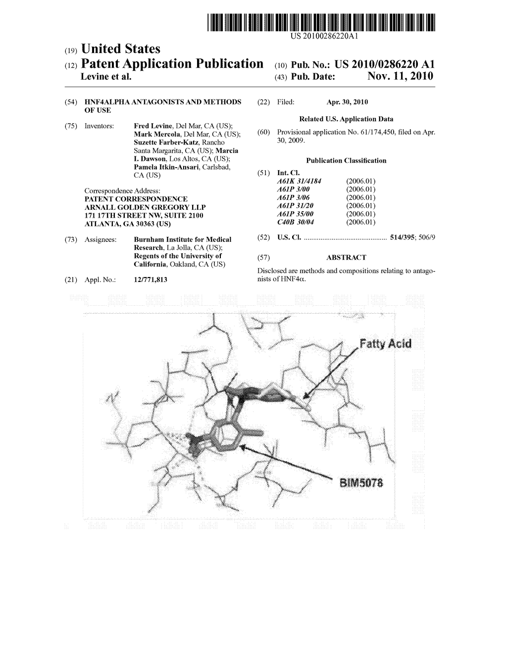 HNF4alpha ANTAGONISTS AND METHODS OF USE - diagram, schematic, and image 01