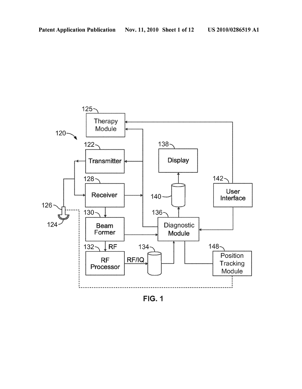 ULTRASOUND SYSTEM AND METHOD TO AUTOMATICALLY IDENTIFY AND TREAT ADIPOSE TISSUE - diagram, schematic, and image 02