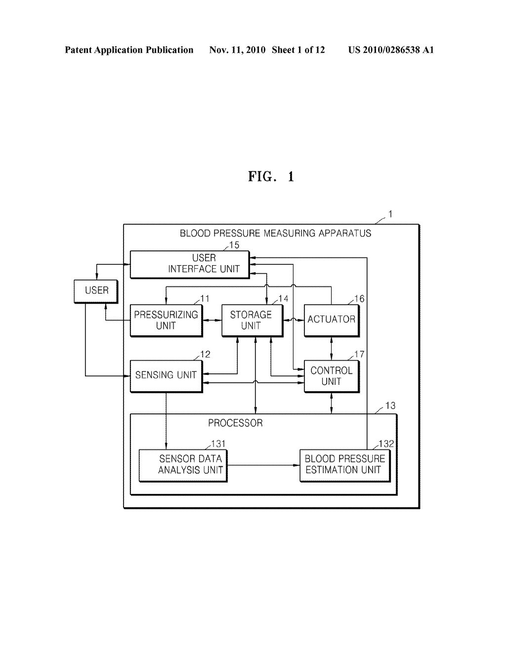 APPARATUS AND METHOD FOR MEASURING BLOOD PRESSURE - diagram, schematic, and image 02