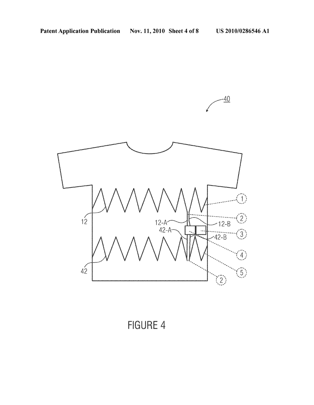 GARMENT FOR DETECTING RESPIRATORY MOVEMENT - diagram, schematic, and image 05