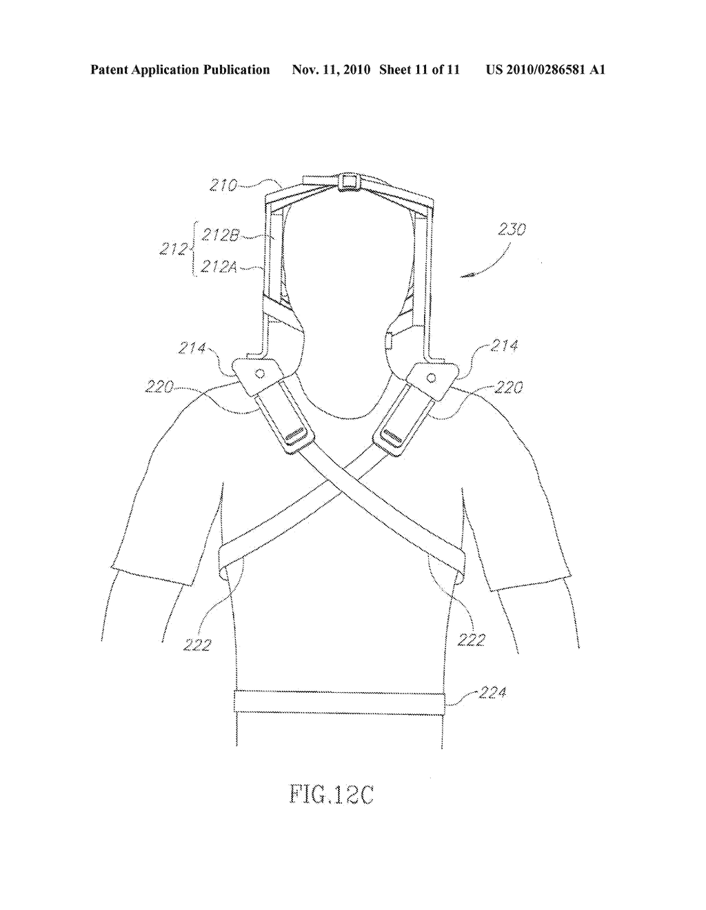 TRAUMA CERVICAL STABILITY DEVICE AND METHODS OF USING SAME FOR DIAGNOSTIC PURPOSES - diagram, schematic, and image 12