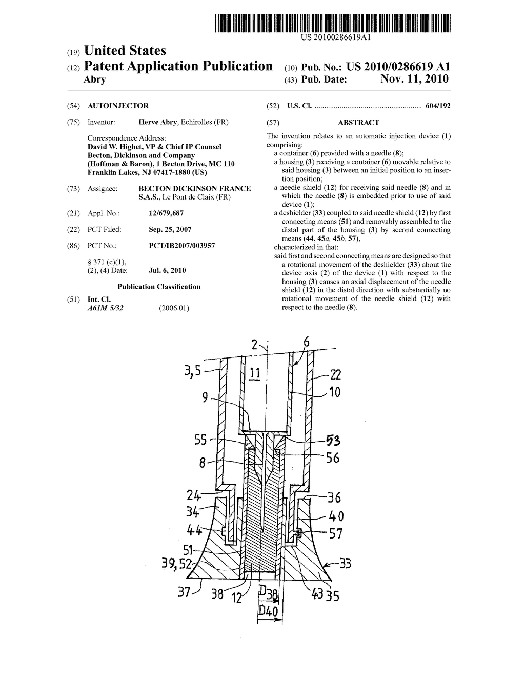 AUTOINJECTOR - diagram, schematic, and image 01