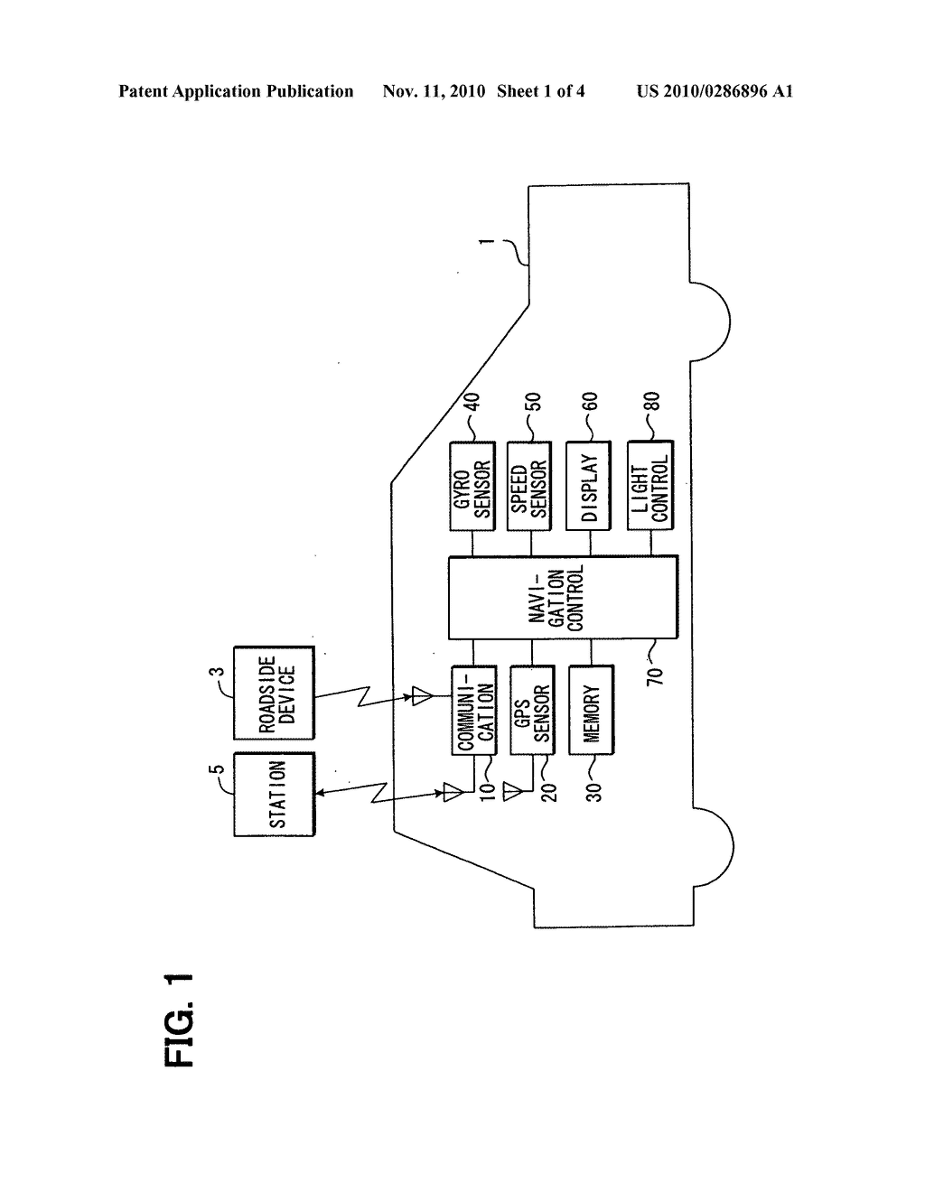 VEHICLE CONTROL SYSTEM AND METHOD USING NAVIGATION DATA - diagram, schematic, and image 02