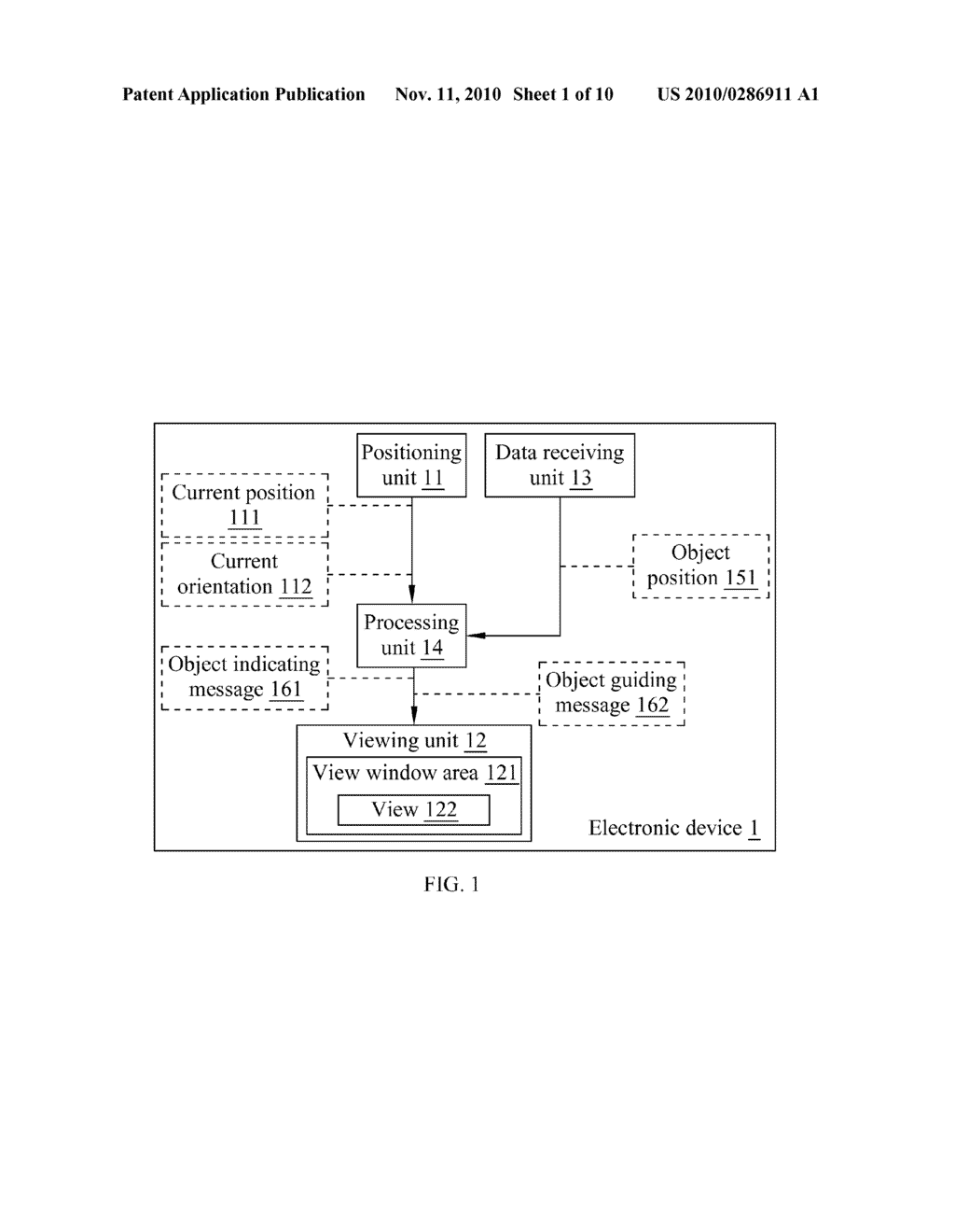 ELECTRONIC DEVICE WITH OBJECT GUIDING FUNCTION AND AN OBJECT GUIDING METHOD THEREOF - diagram, schematic, and image 02